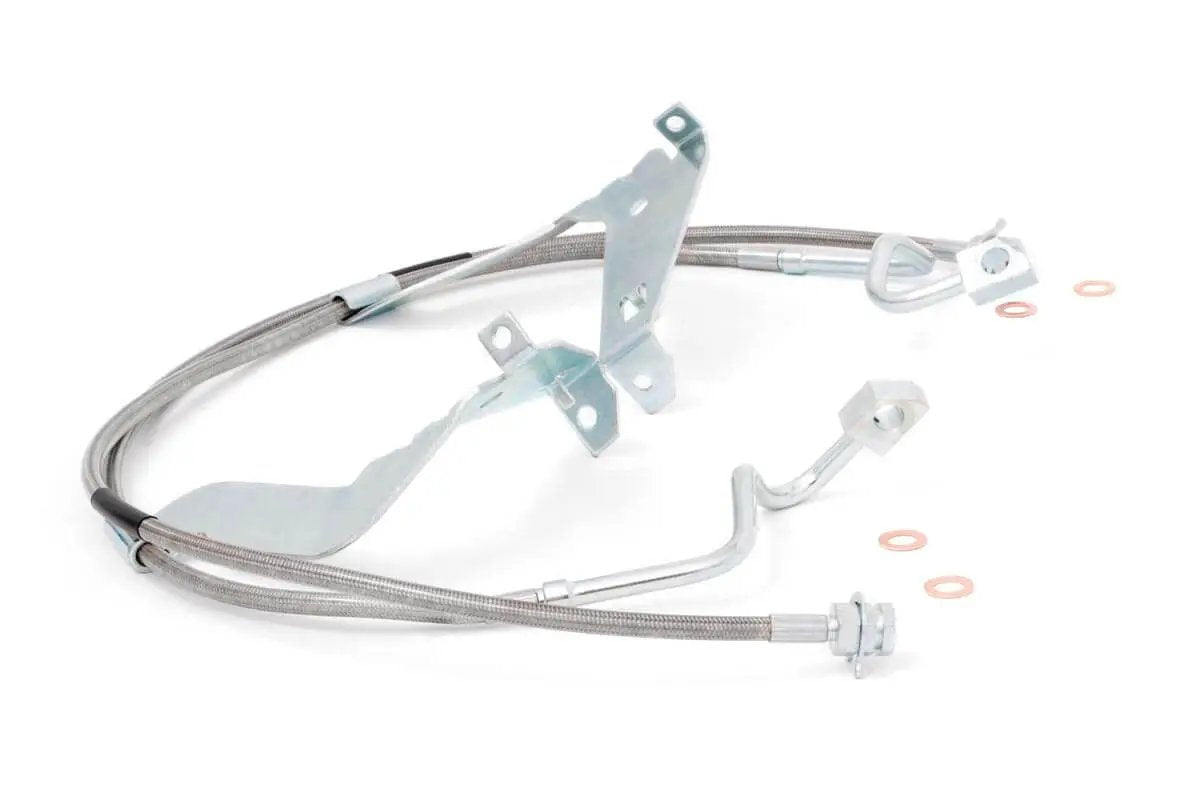 Rough Country Brake Lines | Stainless | FR | 4-6 Inch Lift | Ford F-250/F-350 Super Duty (08-16) by Rough Country