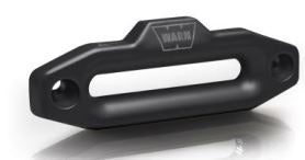 Warn Hawse Style; 1 Inch Thickness; Anodized Black; Forged Billet Aluminum