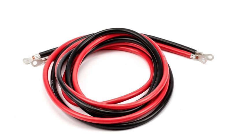 Warn Replacement red/black power cables for Warn VRX and AXON winches.