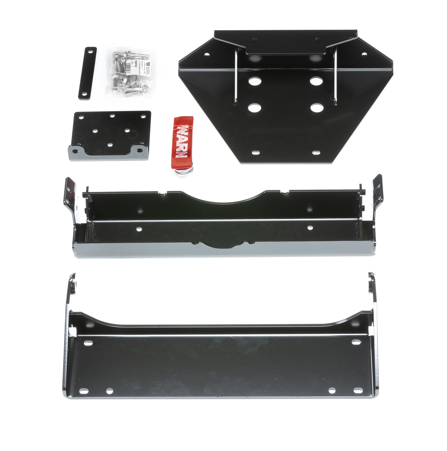 Warn Front Plow Mount for Kawasaki Mule PRO MX. Requires WARN 103760 ProVantage II UTV Front Mount Pushtube and any length of WARN ProVantage II Blade