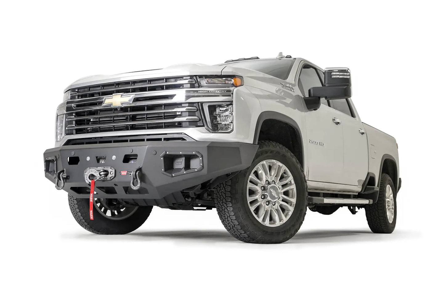 WARN Ascent HD front bumper for CHEVY 2500/3500 with integrated winch mount that will accept large or mid-frame winches up to 18,000 lbs in capacity. by Warn