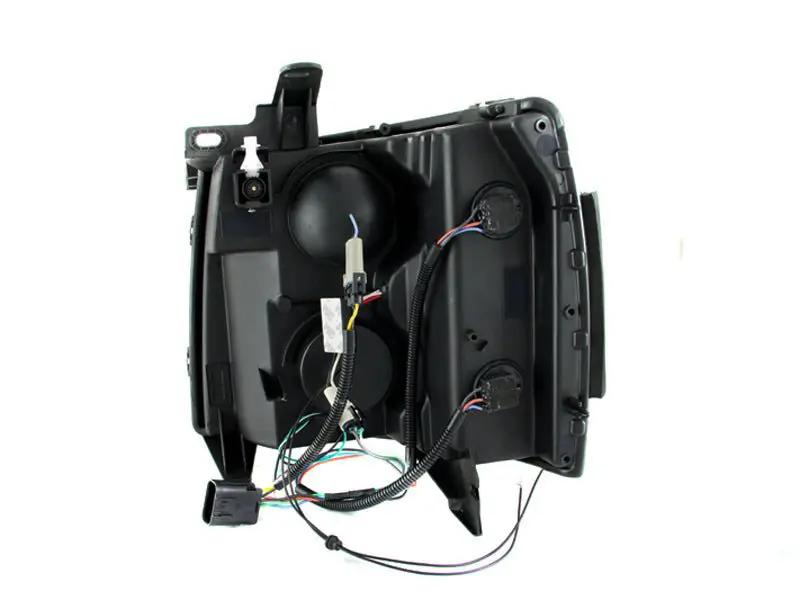 ANZO USA Projector Headlight Set w/Halo - Clear Lens - Black Housing - Pair by ANZO USA