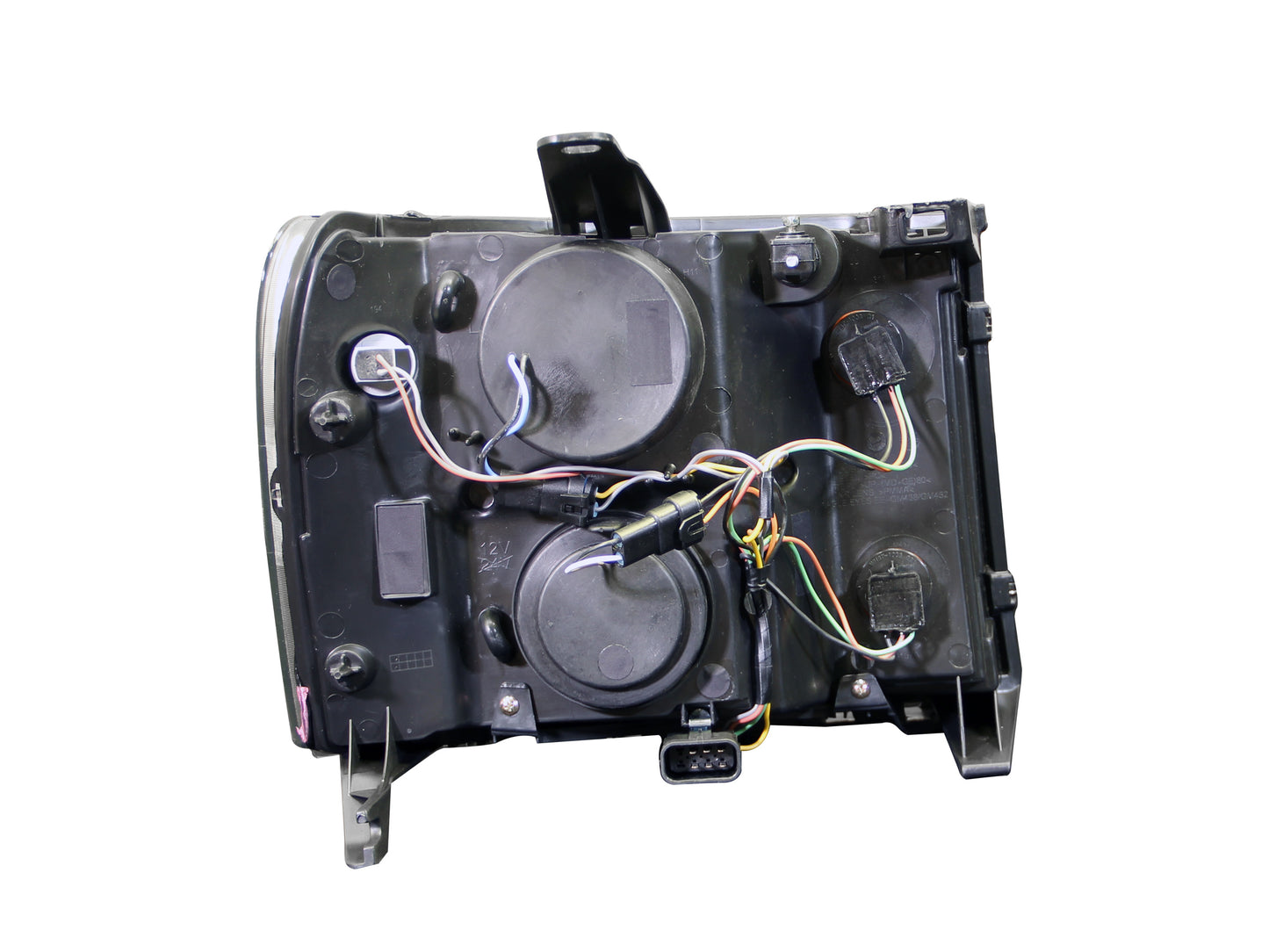 ANZO USA Projector Headlight Set - Clear Lens - Chrome Housing - Pair - w/U-Bar