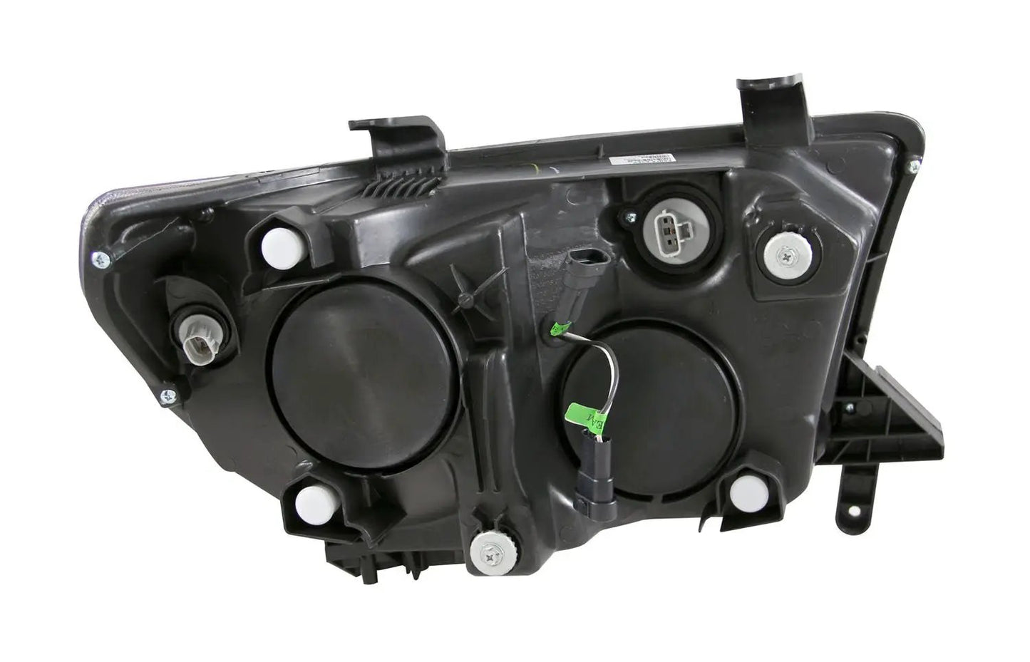 ANZO USA Projector Headlight Set - Clear Lens - Black Housing - Pair - w/U-Bar by ANZO USA