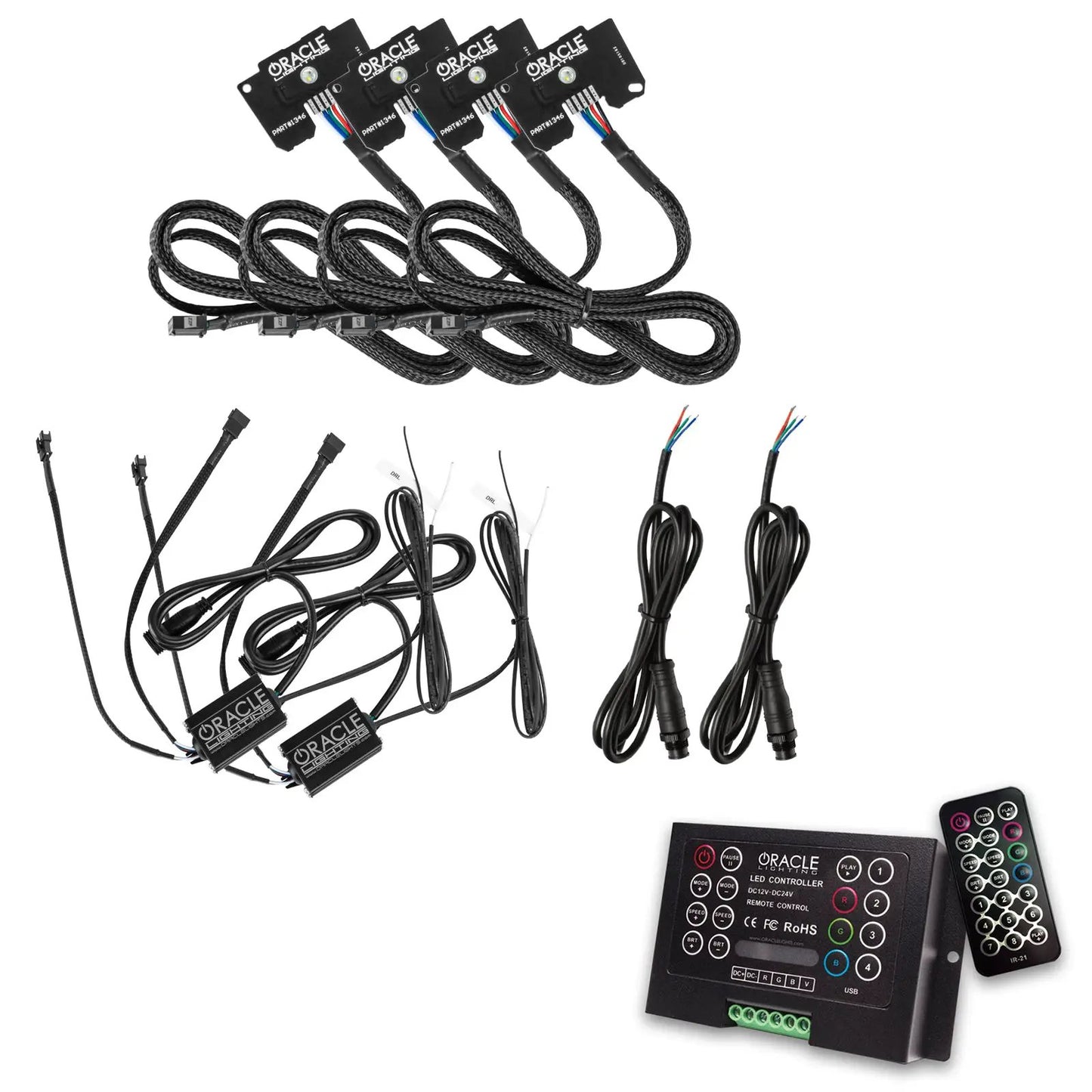 Oracle Lighting Kit includes all components to upgrade the factory headlight DRL. Different controller options provides for different functions. by Oracle Lighting