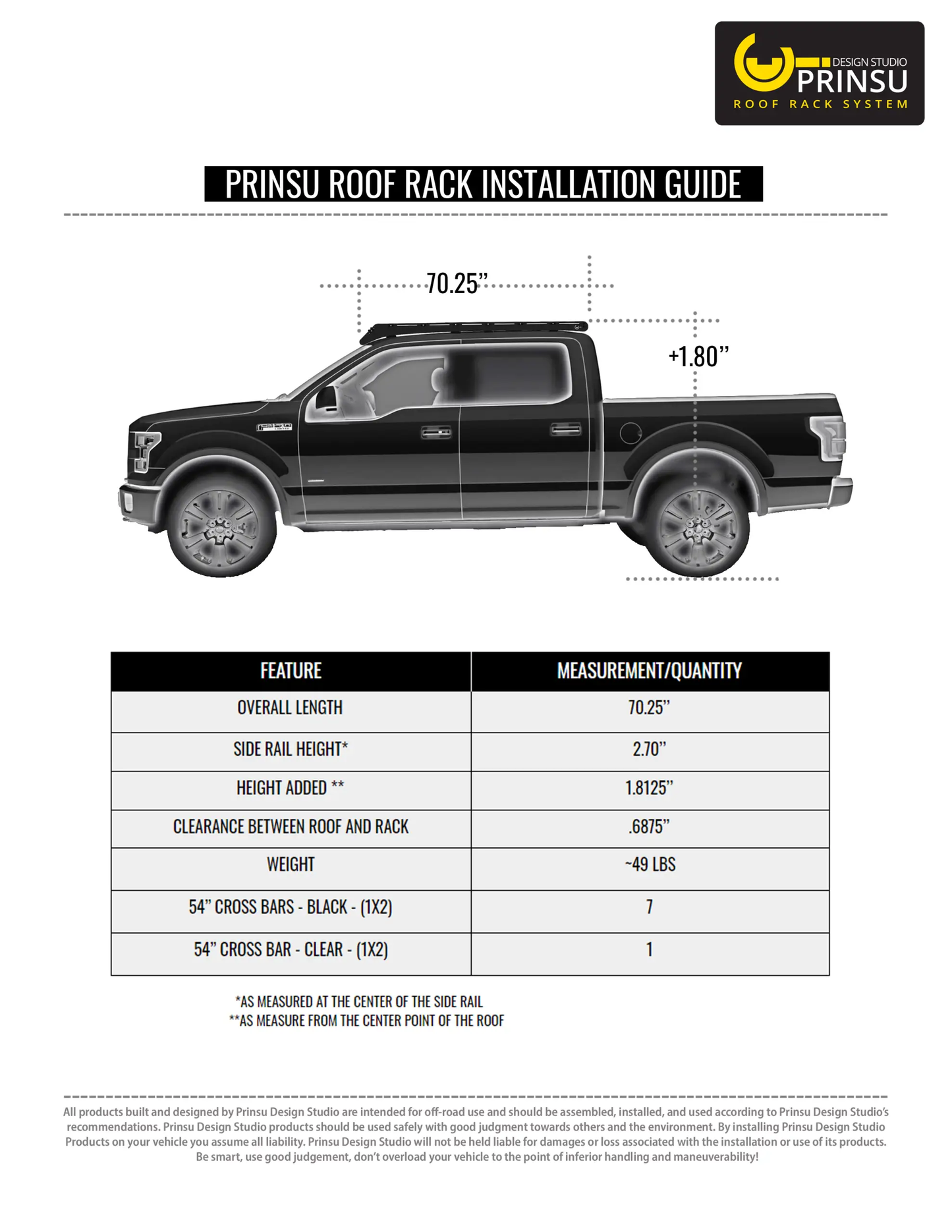 CBI Ford Raptor / F150 Prinsu Roof Rack | 2015-2020 by CBI