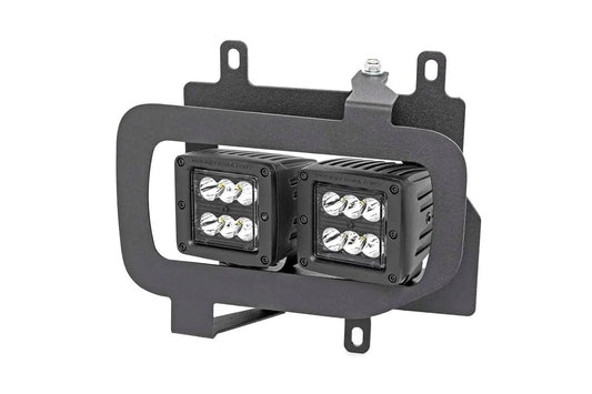 Rough Country LED Light Kit | Fog Mount | Dual 2" Black Pairs | Spot/Flood | Ford F-150 (15-17) by Rough Country