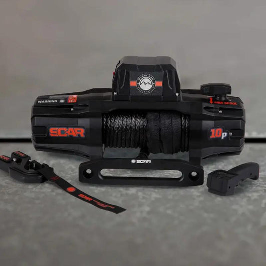 OVS SCAR 10P - 10,000 lb. Winch With Synthetic Rope & Wireless Remote by OVS