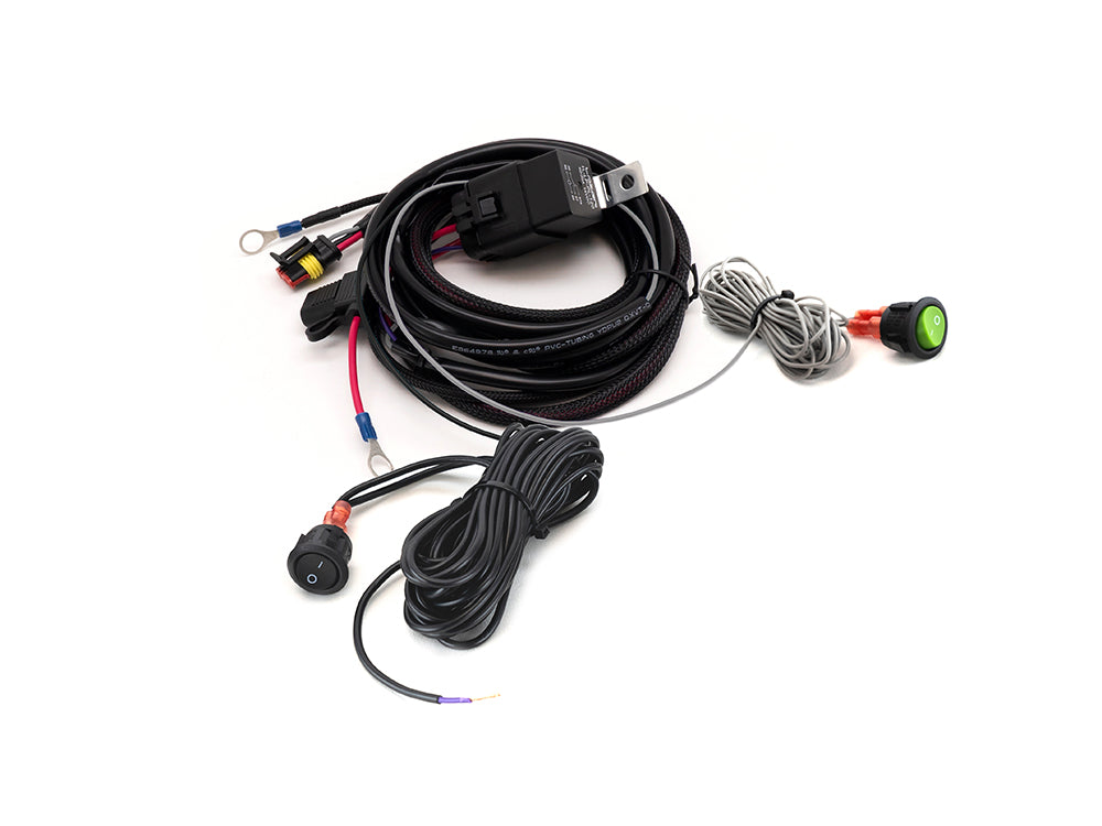 TRIPLE-R-LIGHTS Single-Lamp Wiring Kit with Momentary Switch (3-Pin, Superseal, 12V)
