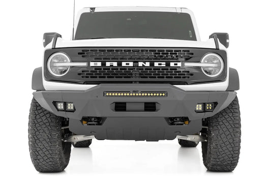 Rough Country Front Bumper | Modular | Full Wings | DRL | Ford Bronco 4WD (2021-2025) by Rough Country