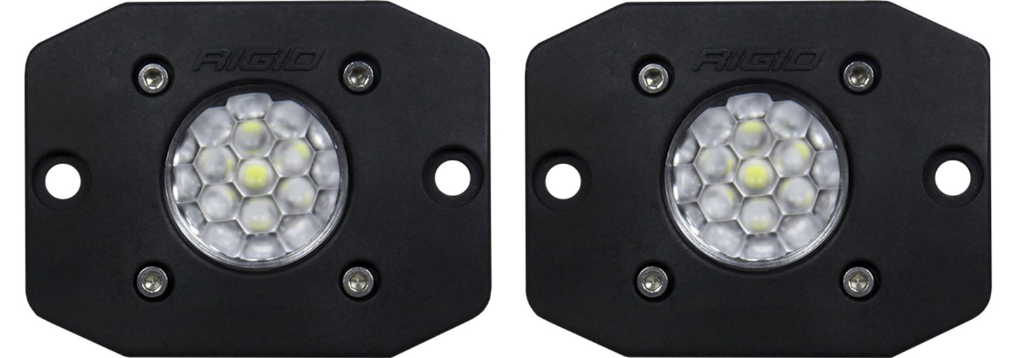 RIGID Industries Ignite Back-Up Kit, Diffused Lens, Flush Mount, Black Housing, Pair