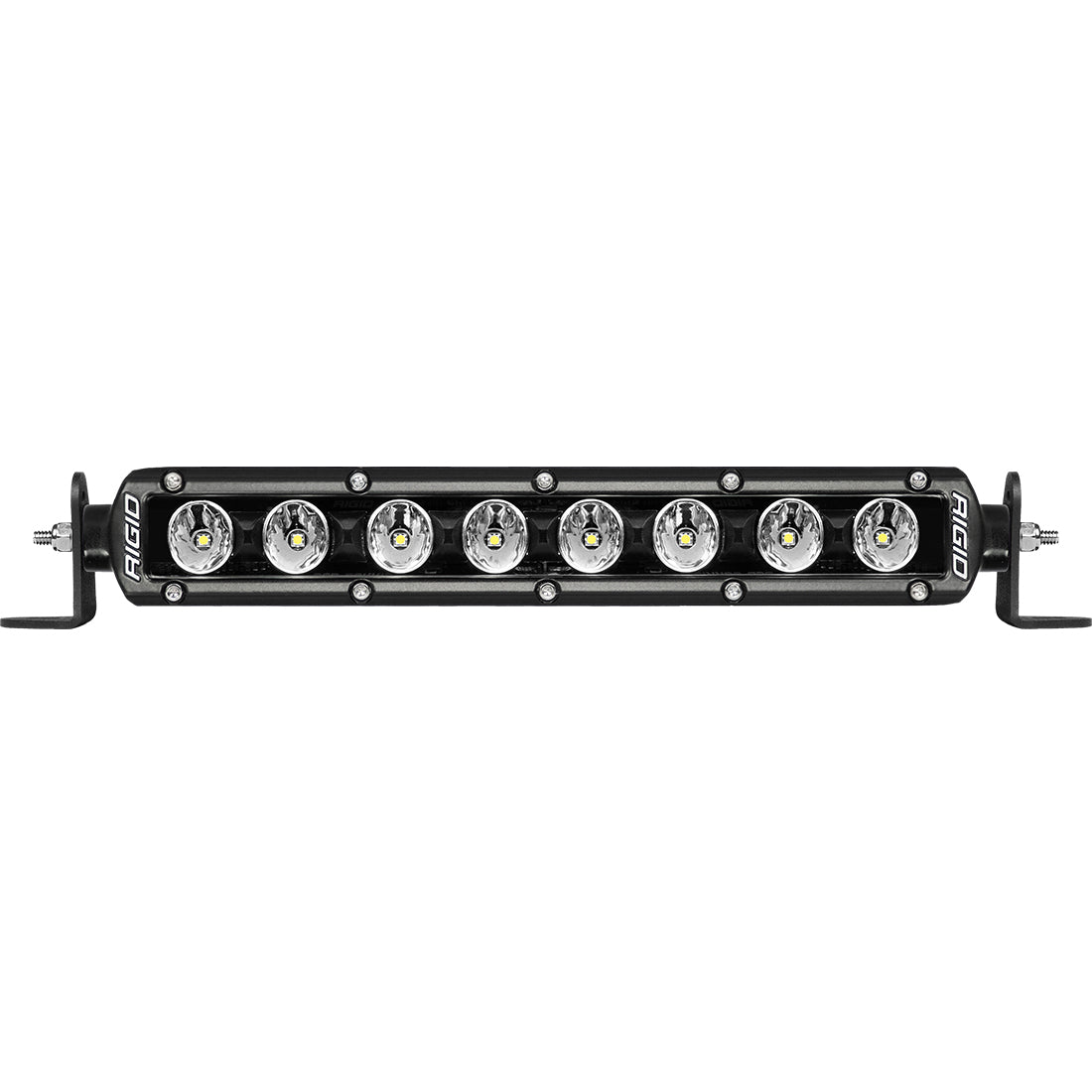 RIGID Industries Radiance Plus SR-Series Single Row LED Light Bar With 8 Backlight Options: Red, Green, Blue, Light Blue, Purple, Amber, White Or Rotating, 10 Inch Length