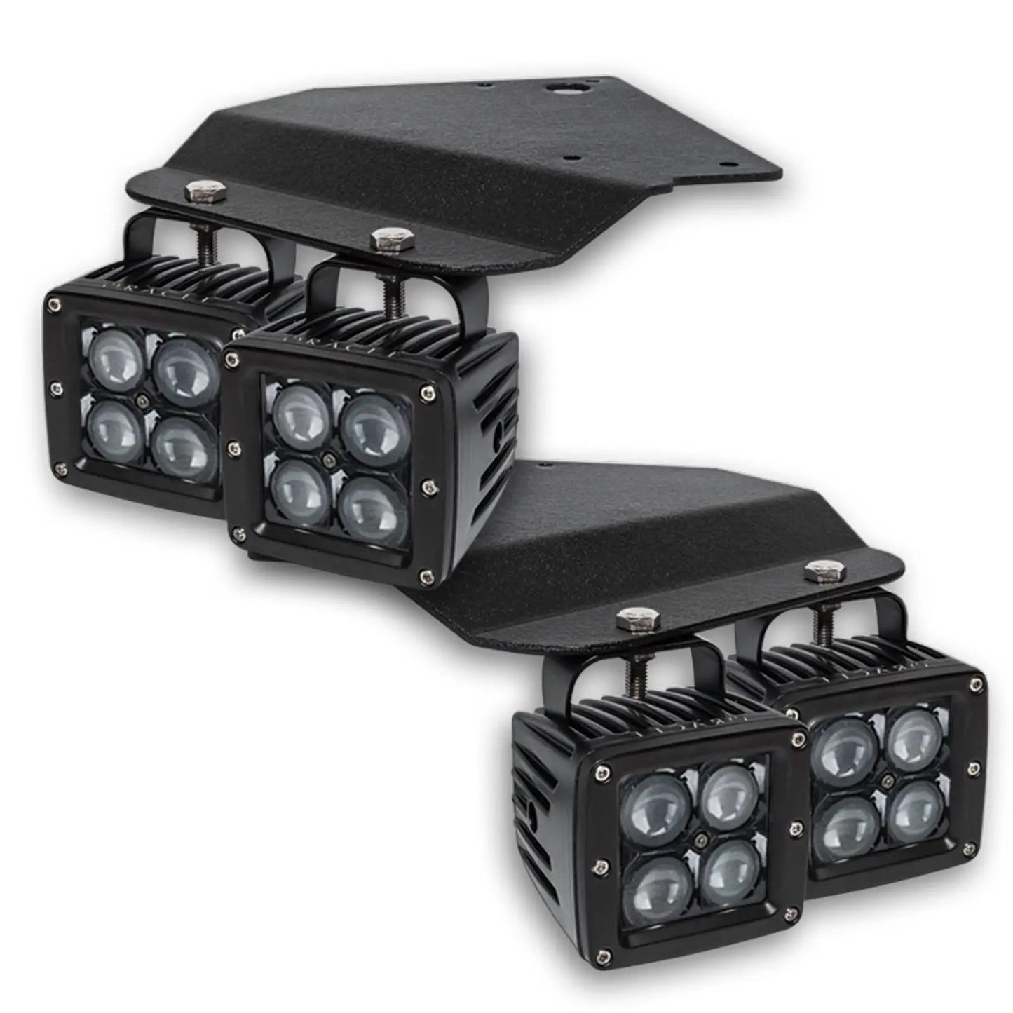 Oracle Lighting The brackets are vehicle specific for easy installation. The square spot lights have waterproof design. by Oracle Lighting