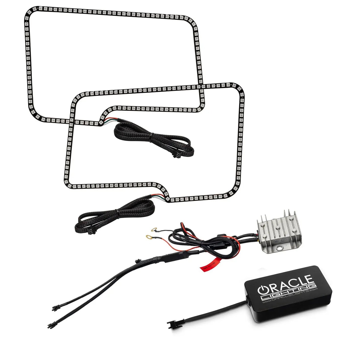 Oracle Lighting Easy installation which is due to the plug and play design. Then once set up you have convenient control via the smart phone app. by Oracle Lighting