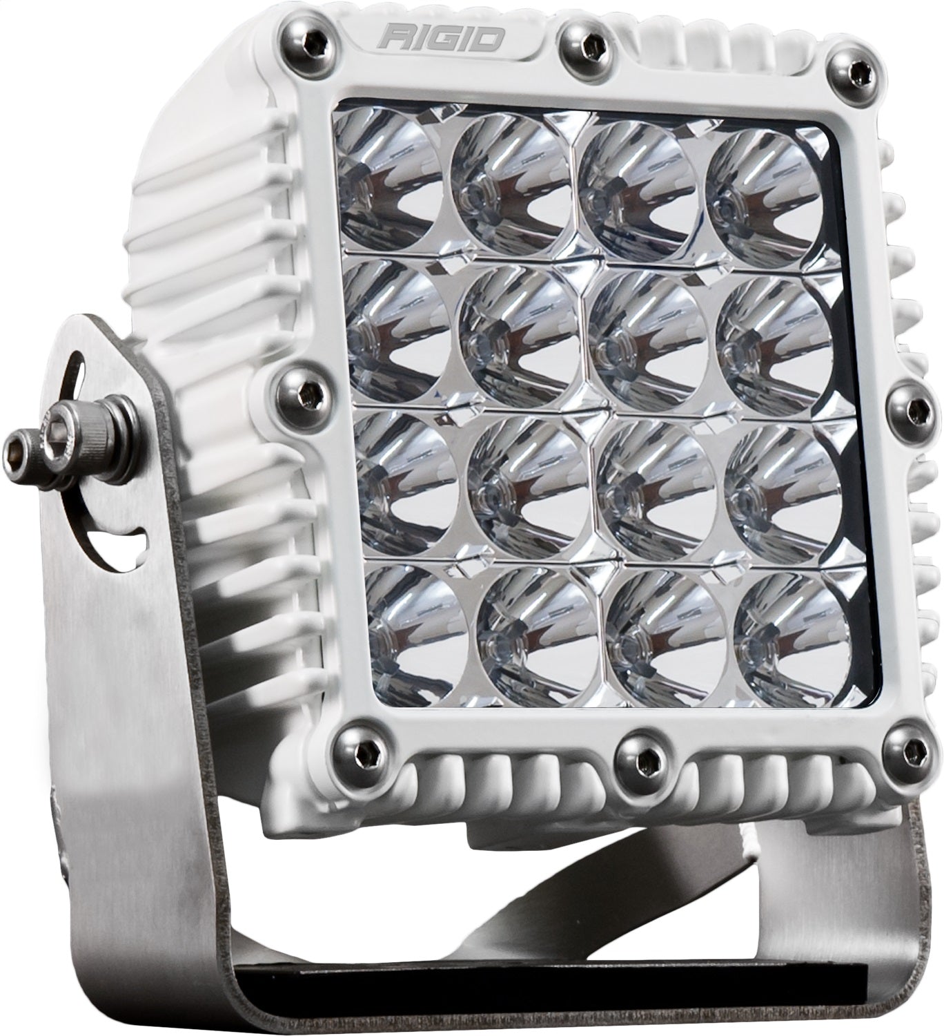 RIGID Industries Q-Series PRO LED Light, Flood Optic, White Housing, Single