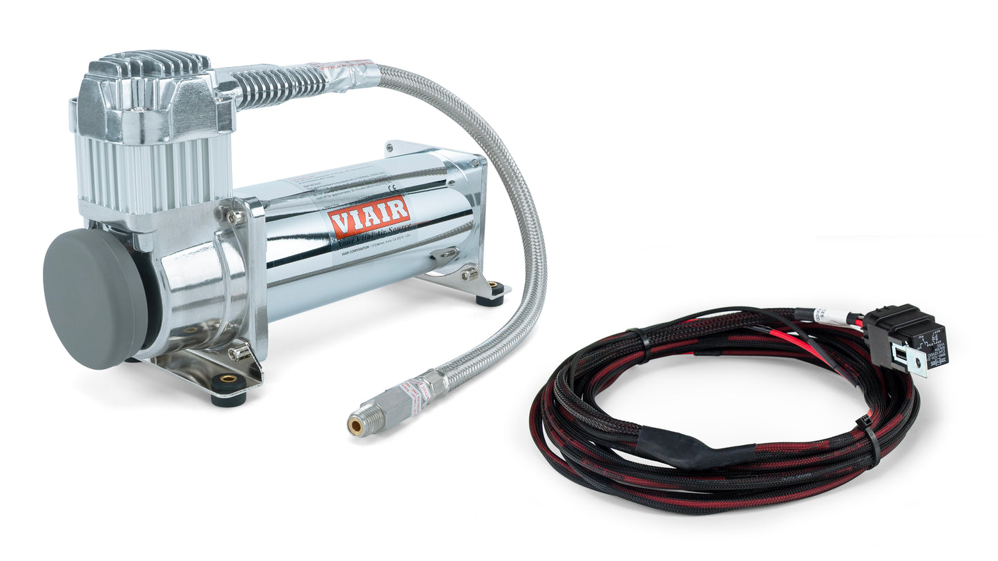 Air Lift Performance 2nd Compressor Kit:Viair 444c chrome compressor plus 2nd compressor harness