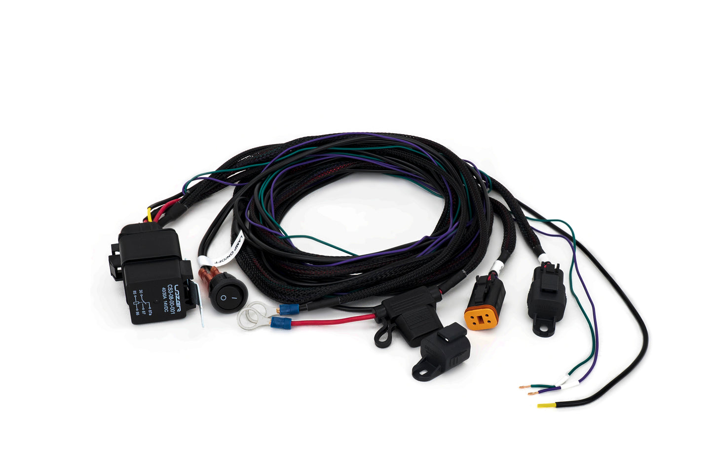 TRIPLE-R-LIGHTS Two-Lamp Harness Kit (Deutsch DT - 4 Pin, 12V)