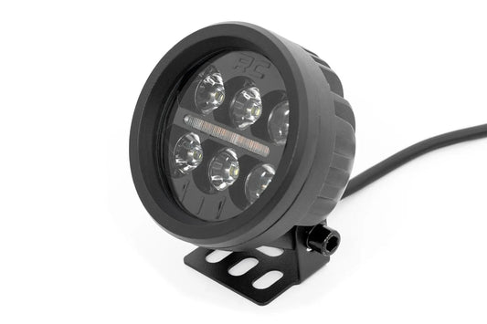 Rough Country Black Series Round LED Light Pair | 3.5 Inch | Amber DRL by Rough Country
