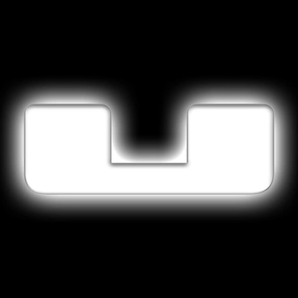 Oracle Lighting Universal Illuminated LED Letter Badges - Matte White Surface Finish - U by Oracle Lighting