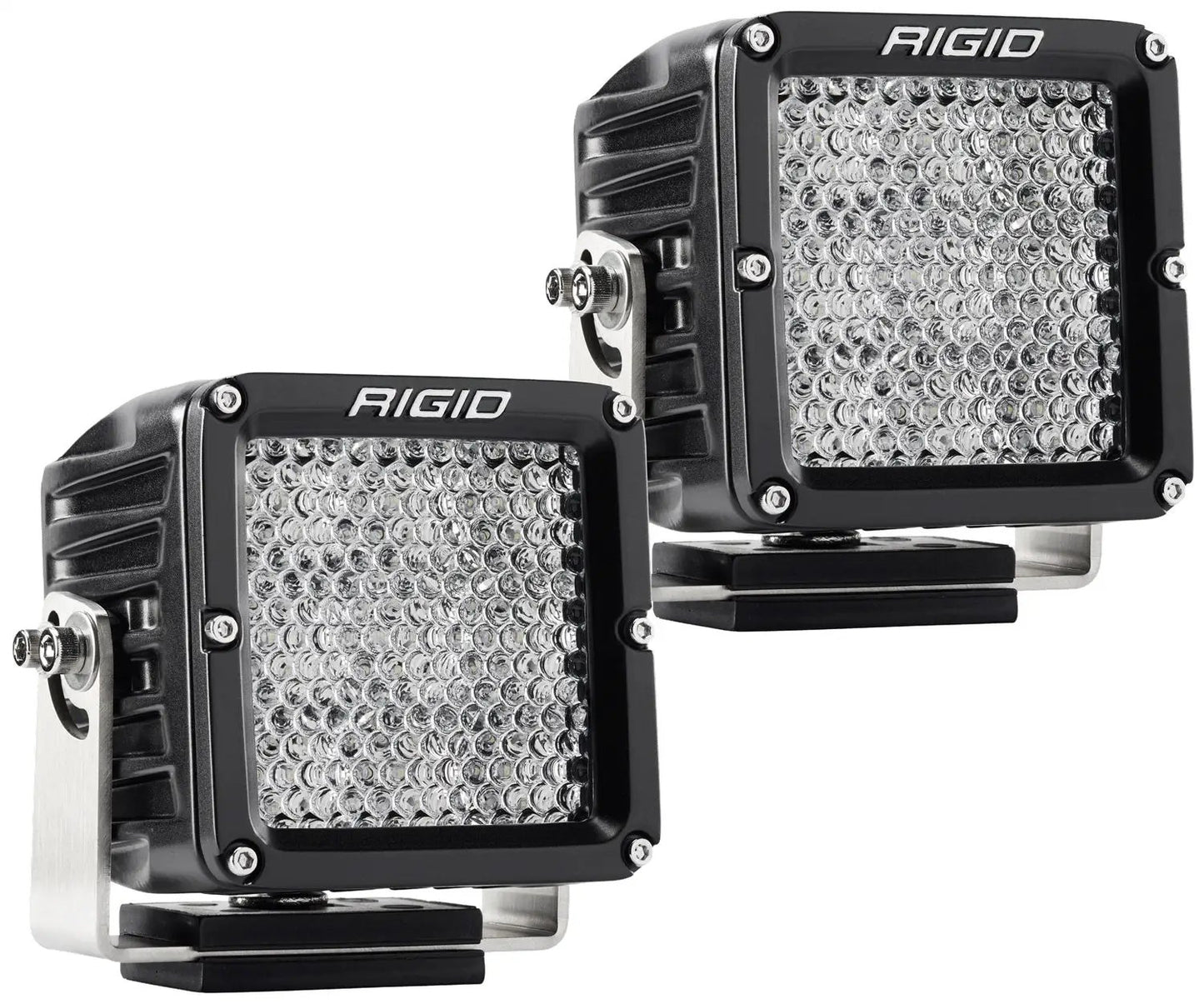 RIGID Industries D-XL PRO LED Light, Flood Diffused, Surface Mount, Black Housing, Pair by RIGID Industries