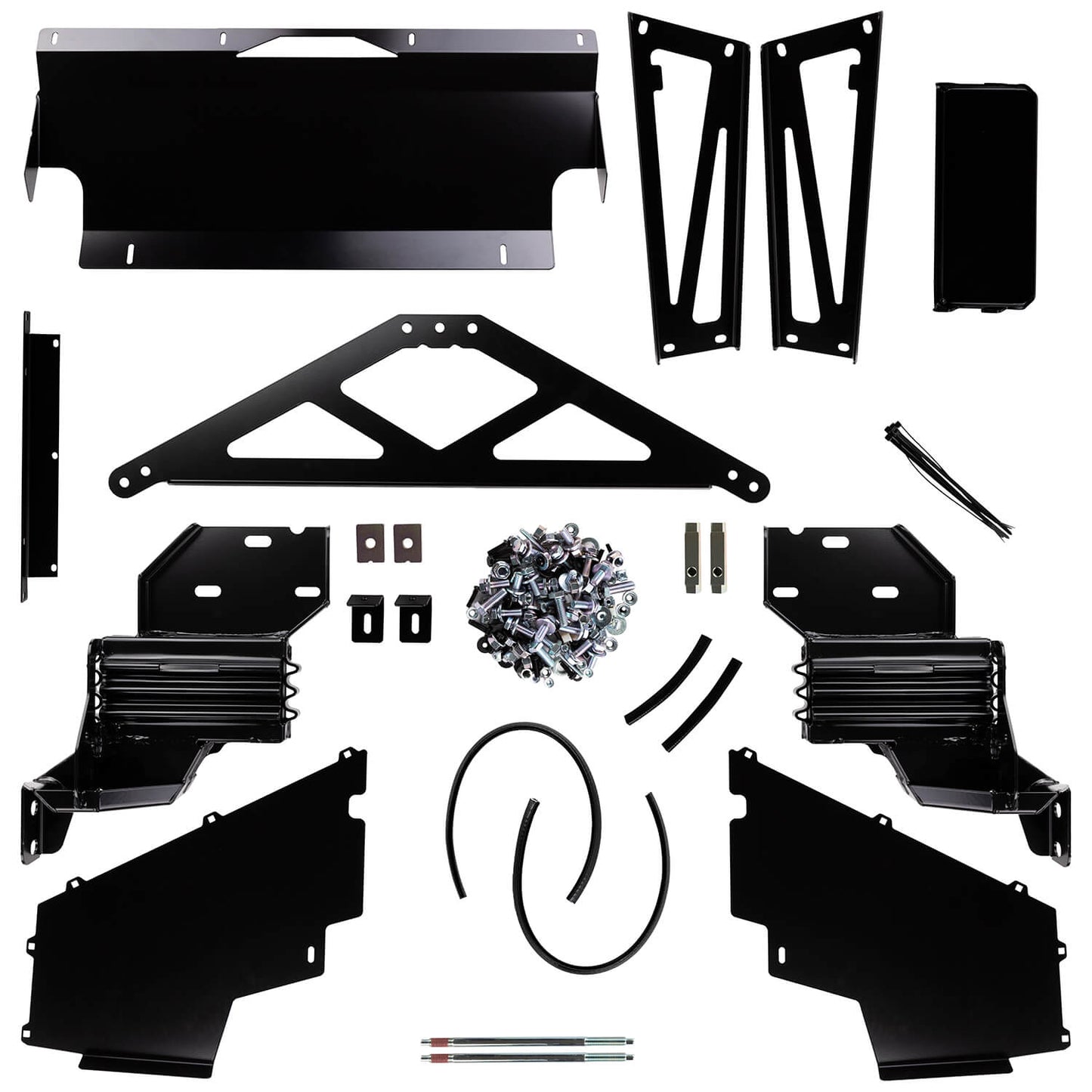 ARB Summit Sahara Winch Bumper, Optional Center Tube, Jacking Points, Buffers, Provision for Winch, Driving Lights, CB Antenna, Recessed Fog Lights, Split Pan Design