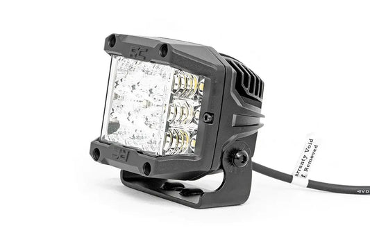 Rough Country 3 Inch Chrome Series LED Lights | Wide Angle Osram | Pair by Rough Country