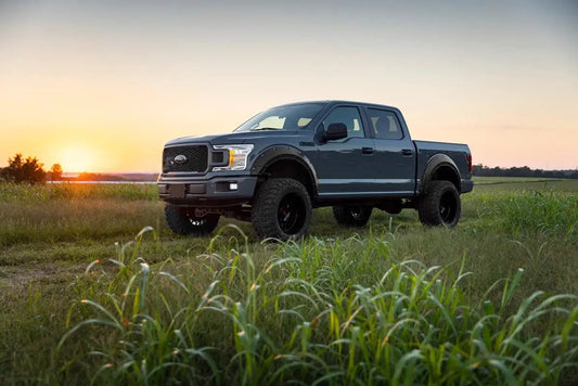 Rough Country Fender Flares | Defender | UH Tuxedo Black Metallic | Ford F-150 (15-20) by Rough Country