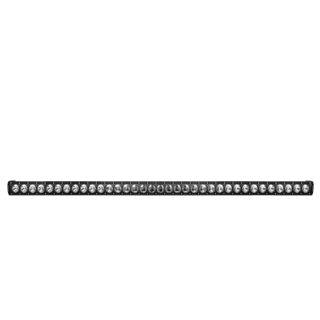 RIGID Industries The Revolve Light Bar is built with a high-grade aluminum alloy, an impact resistant nylon bezel, and is coated with a durable textured powder-coat finish. It features Broad-Spot optics and back-lit trim rings available in amber or white. by RIGID Industries