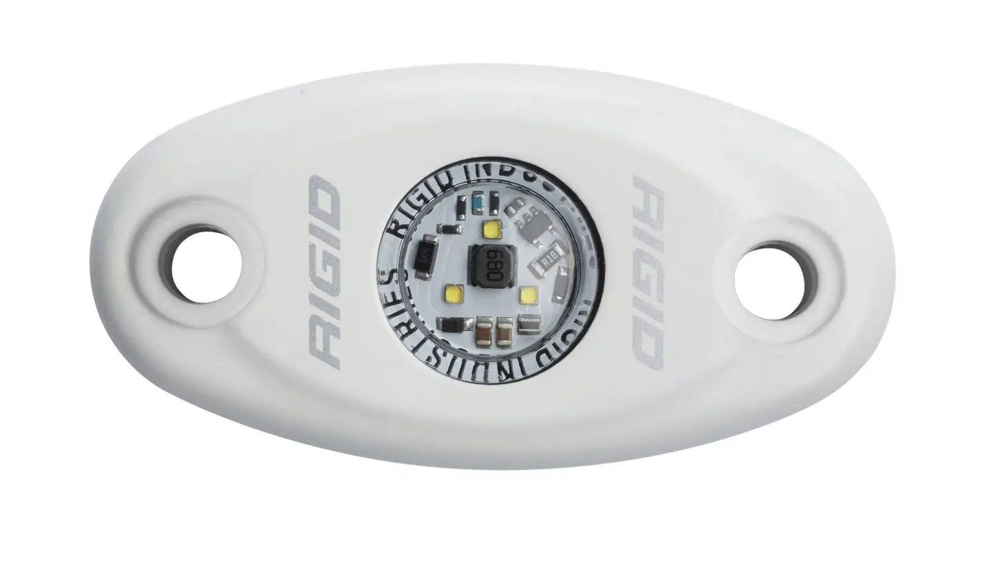 RIGID Industries A-Series LED Light, High Power, Cool White, White Housing, Single by RIGID Industries