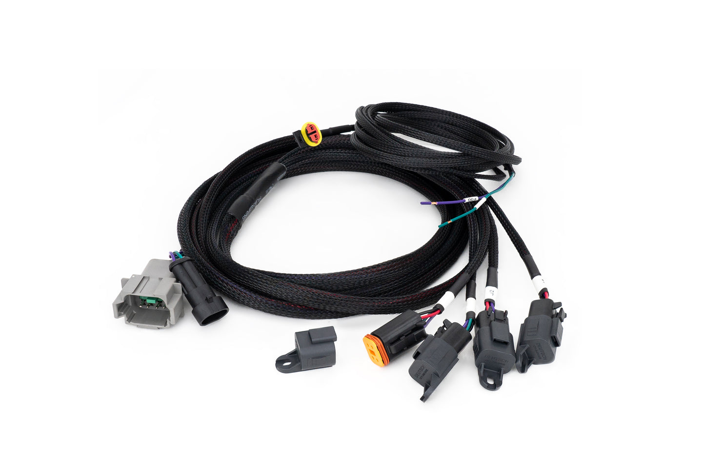 TRIPLE-R-LIGHTS Four-Lamp Harness Kit with DT04-08 Connector (4-Pin, Deutsch DT, 12V)