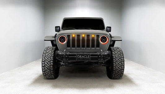 ORACLE Lighting Jeep Wrangler JL/Gladiator JT 7in. High Powered LED Headlights (Pair) Dynamci ColorSHIFT by Oracle Lighting