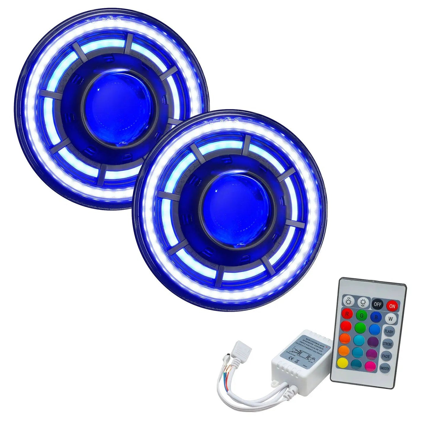 ORACLE Lighting Oculus 7" ColorSHIFT Bi-LED Projector Headlights for Wrangler JK by Oracle Lighting