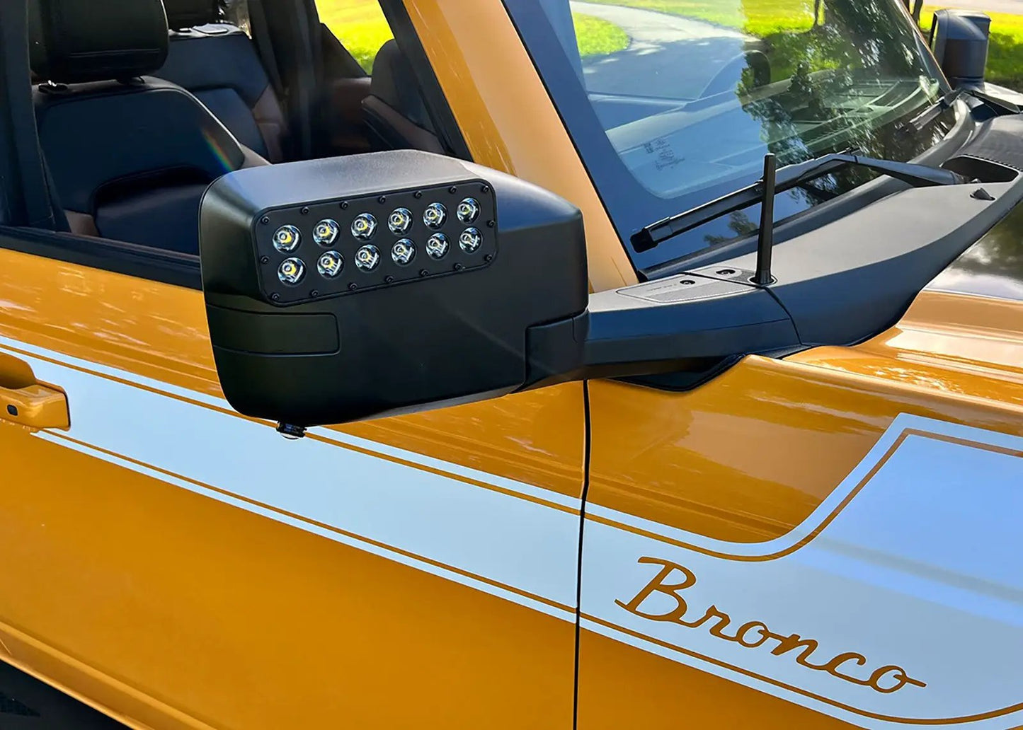 Oracle Lighting ORACLE Lighting 2021-2026 Ford Bronco LED Off-Road Side Mirror Ditch Lights - Amber by Oracle Lighting