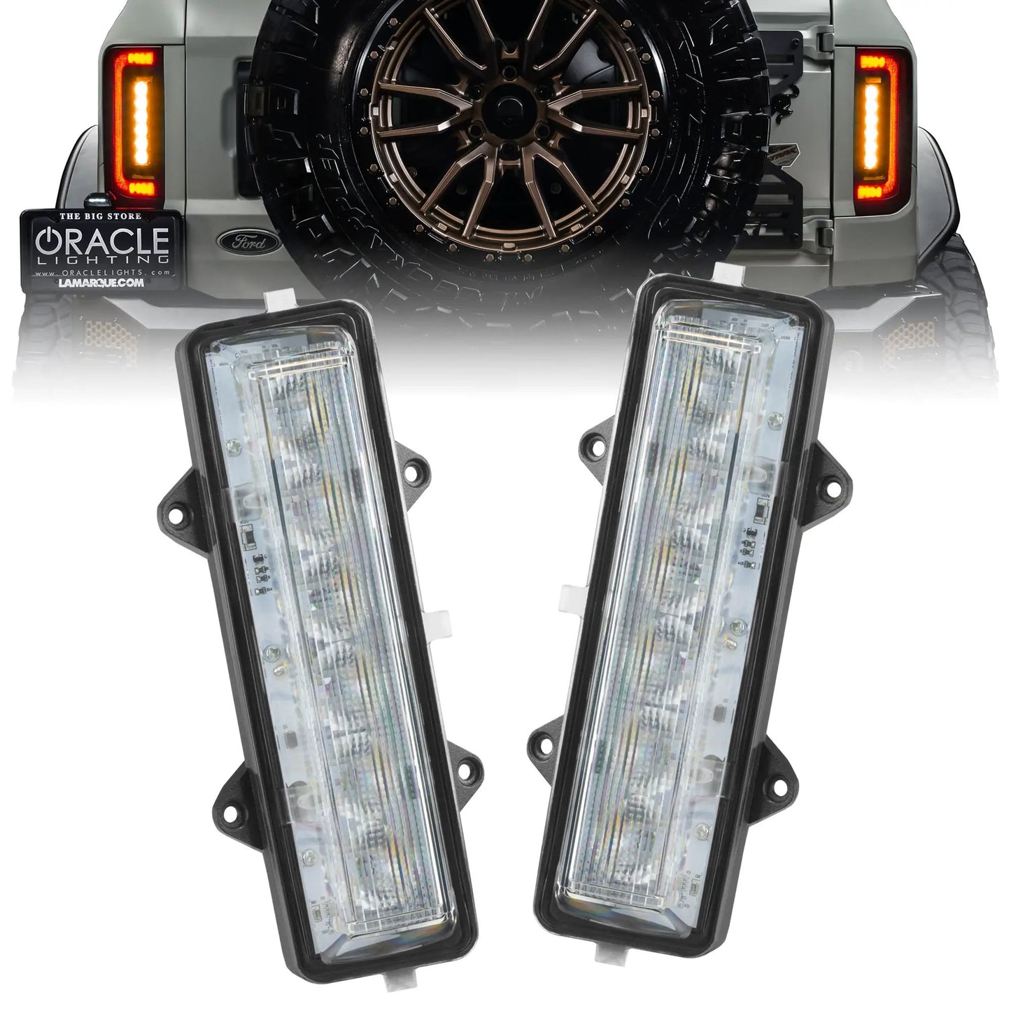 Oracle Lighting Dual Function Amber/White Reverse LED Modules for Ford Bronco Flush Tail Lights