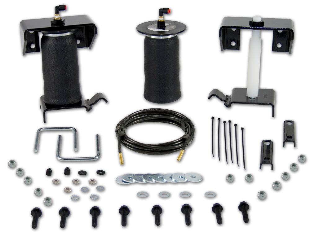 Air Lift RideControl air helper springs are air-adjustable from 5 to 100 PSI and have up to 2,000 pounds of leveling capacity, right up to the manufacturer's recommended Gross Vehicle Weight Rating.