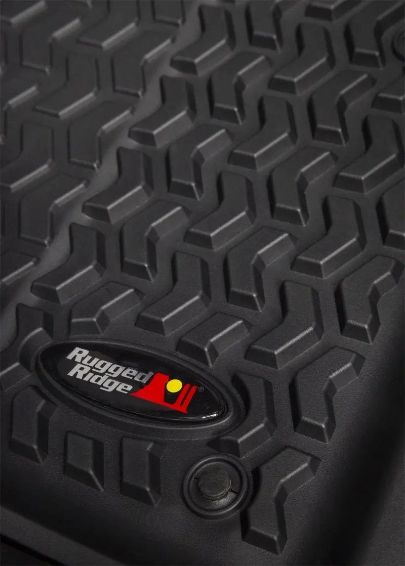 Rugged Ridge RUG Floor Liners - Black by Rugged Ridge