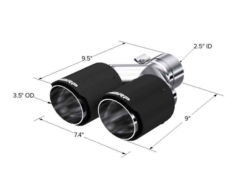 MBRP Univ Exhaust Tips Carbon by MBRP