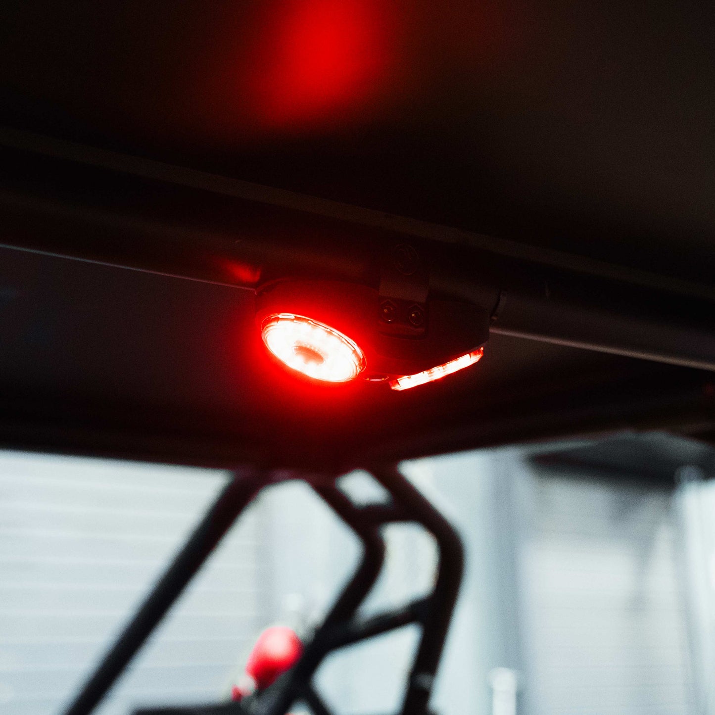 KC HiLiTES The Dual Cyclone Dome Light Mount is a high-output, roll cage-mounted dome light mount for the crowd-favorite KC Cyclone V2 lights. It features a cast aluminum housing for two cyclone lights and a sealed push-button switch.