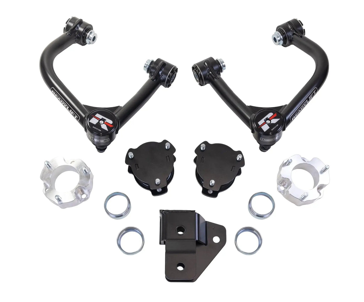 ReadyLift 4'' SST Lift w/ Upper Control Arms and High-Angle Ball Joints (Does NOT fit Sasquatch Package equipped vehicles, Badlands, Wildtraks, First Edition or Bronco Sport) by ReadyLift