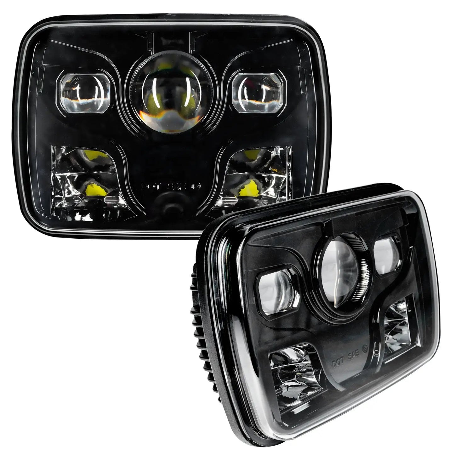 Oracle Lighting This upgrade LED headlight option is for any vehicle with 7" x 6" (or 5" x 7") Sealed Beam Lamp. Also known as 5"x7". It is still possible some vehicles may need bucket modification. by Oracle Lighting