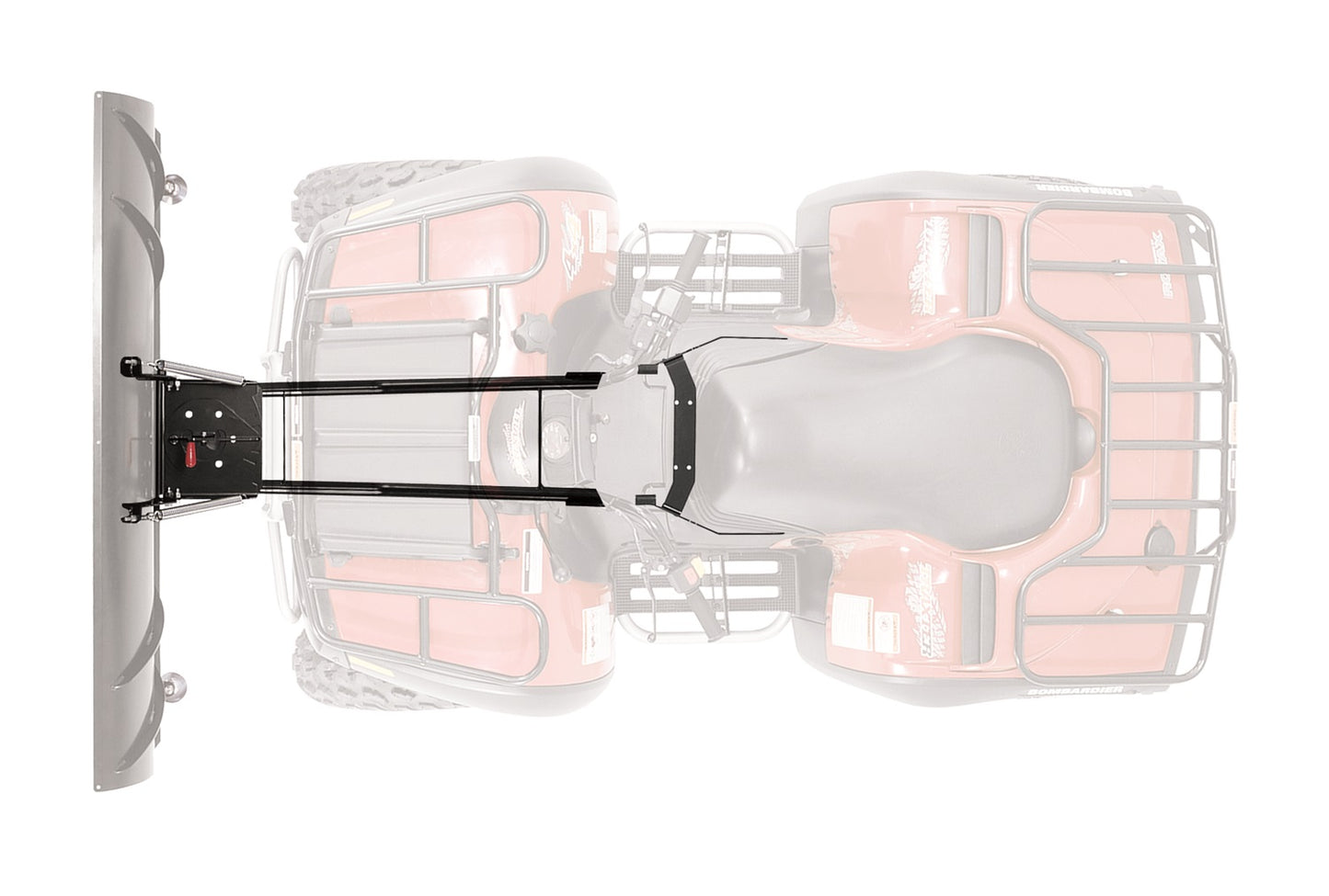Warn Center Plow Mount for Honda Foreman and Rubicon. Requires WARN 103790 ProVantage II ATV Center Mount Pushtube and any length of WARN ProVantage II Blade