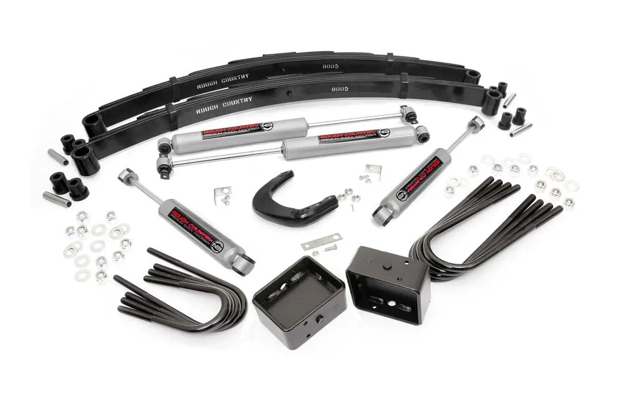 Rough Country 4 Inch Lift Kit | Rear Blocks | Chevy/GMC 3/4-Ton Suburban/C20/K20 Truck/C25/K25 Truck (73-76) by Rough Country