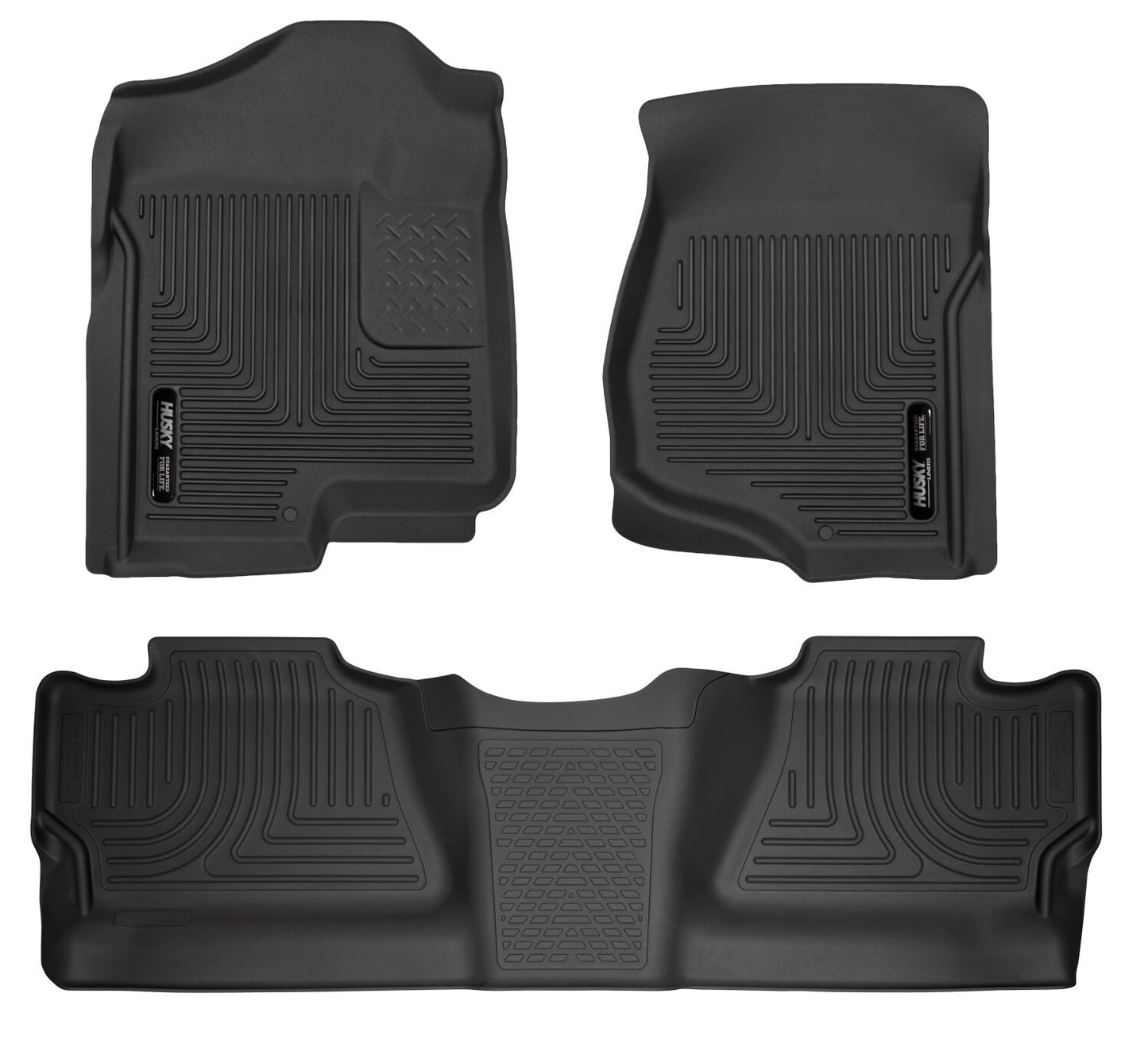 Husky Liners Weatherbeater - Front & 2nd Seat Floor Liners (Footwell Coverage)