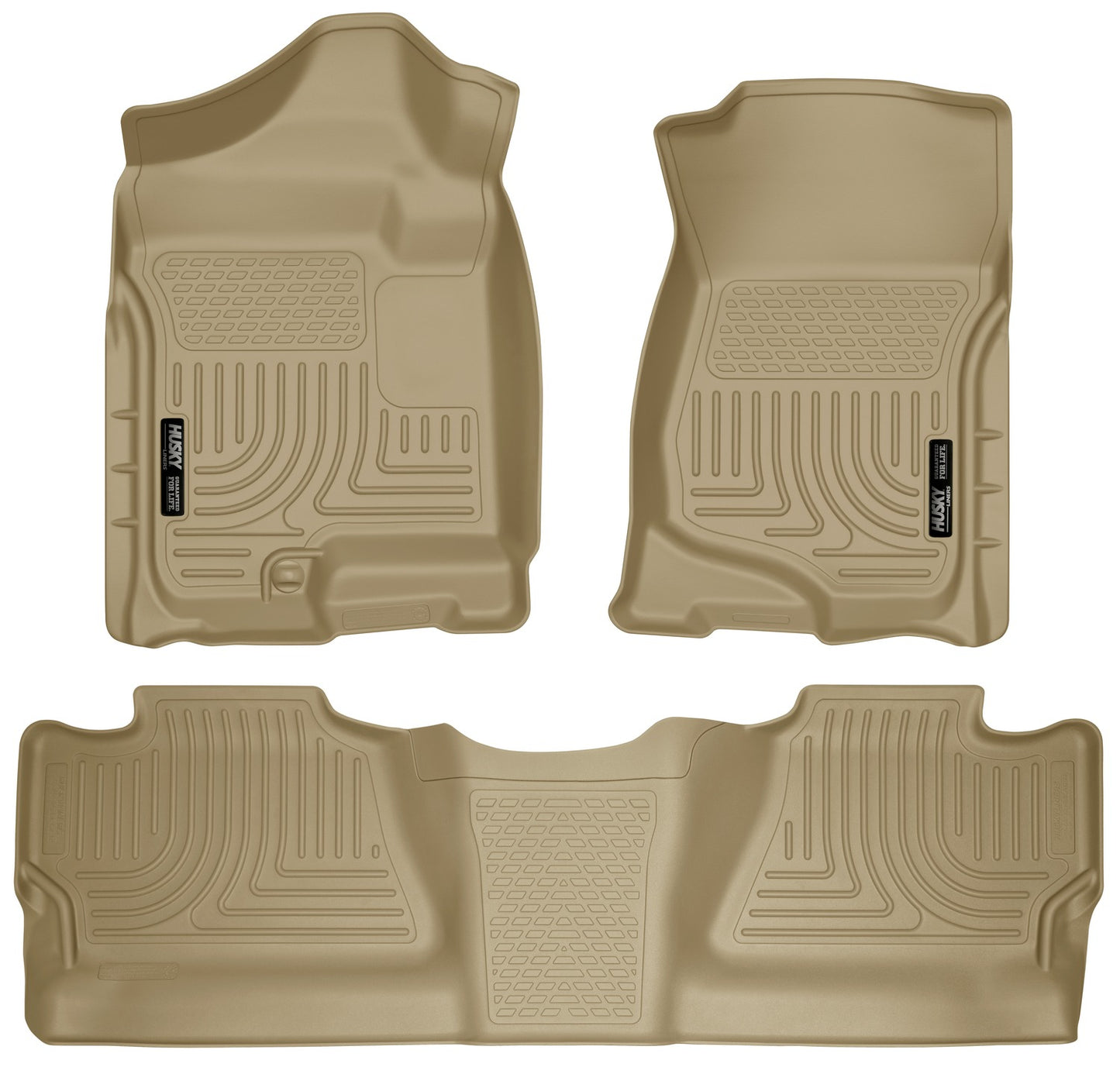 Husky Liners Weatherbeater - Front & 2nd Seat Floor Liners (Footwell Coverage)