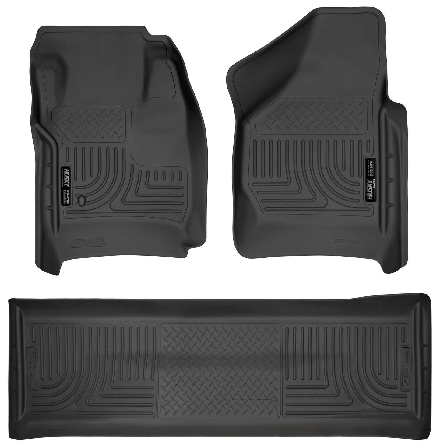 Husky Liners Weatherbeater - Front & 2nd Seat Floor Liners (Footwell Coverage)