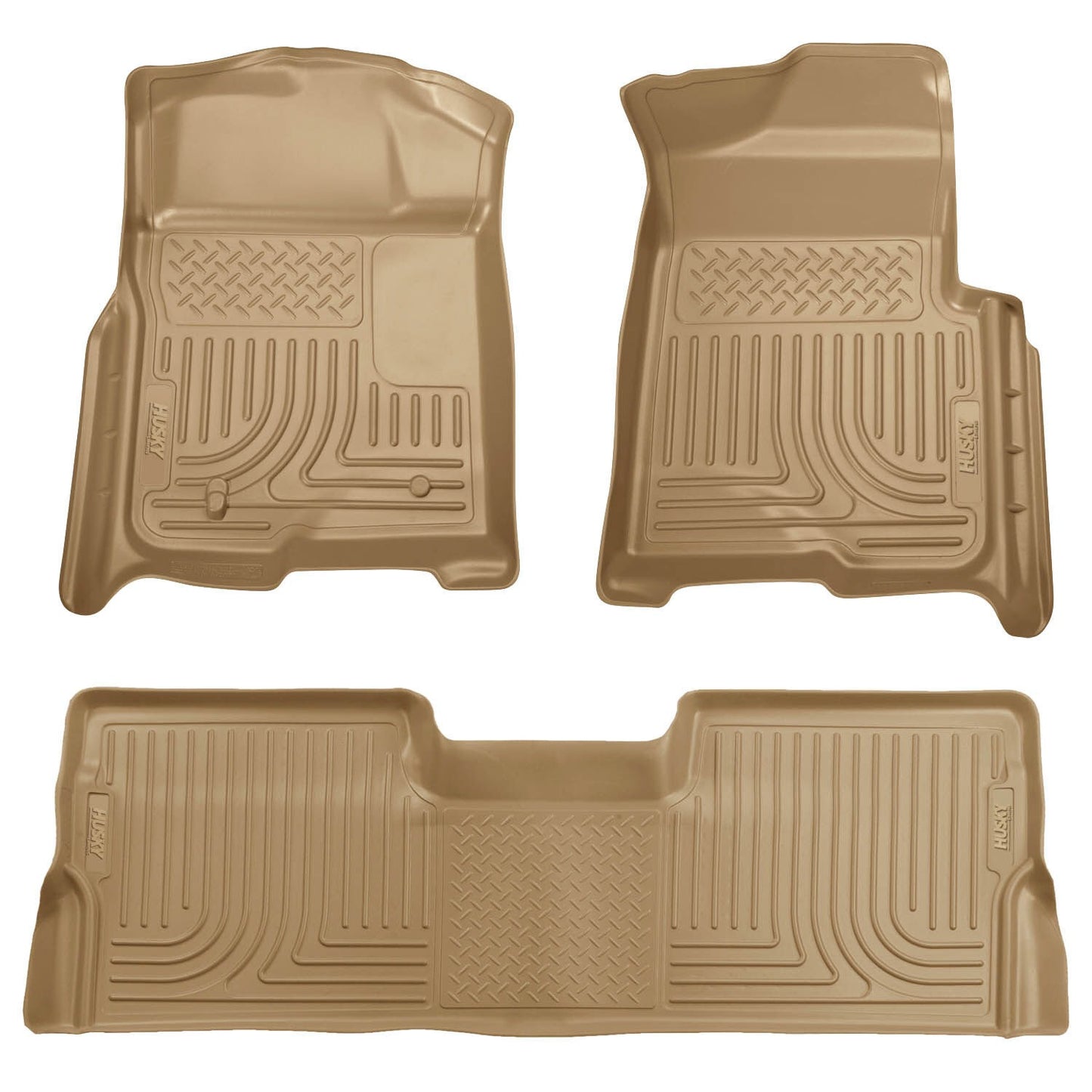 Husky Liners Weatherbeater - Front & 2nd Seat Floor Liners (Footwell Coverage)