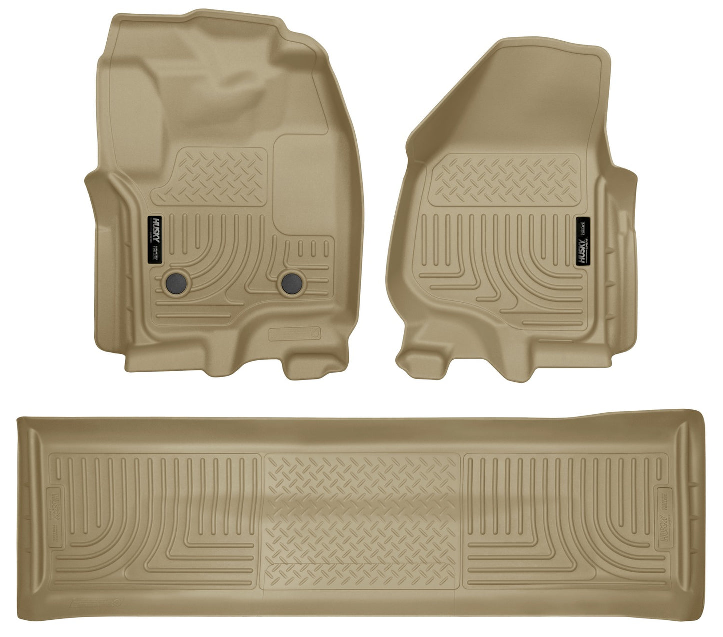 Husky Liners Weatherbeater - Front & 2nd Seat Floor Liners (Footwell Coverage)