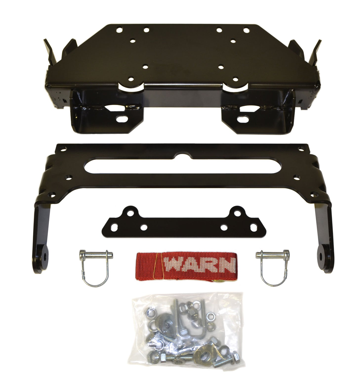 Warn Front Plow Mount for Yamaha Rhino. Requires WARN 103760 ProVantage II UTV Front Mount Pushtube and any length of WARN ProVantage II Blade
