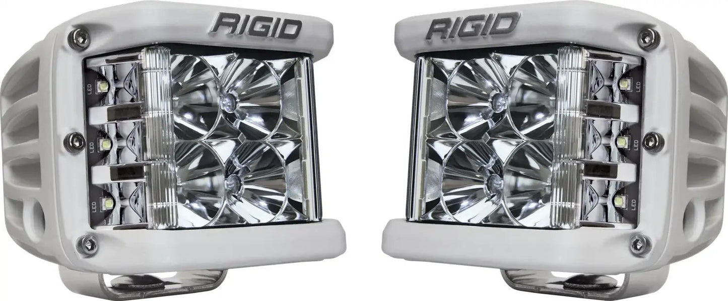 RIGID Industries D-SS PRO Side Shooter, Flood Optic, Surface Mount, White Housing, Pair by RIGID Industries