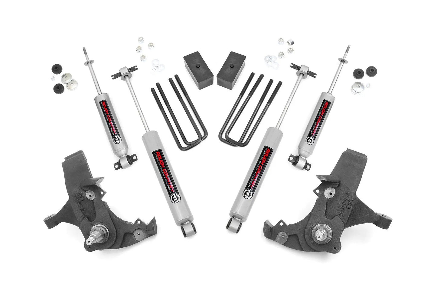 Rough Country 4 Inch Lift Kit | Chevy C1500/K1500 Pickup Extended Ca/Half-Ton SUV (88-99) by Rough Country